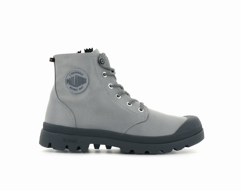 Palladium Pampa Recycle Lite+ Wp+z Mens Waterproof Boots Grey Australia [OCQBUI-173]